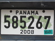 Nummerplaat Panama
