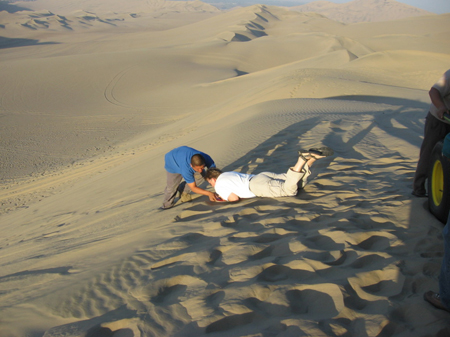 11 om te sandboarden...op de buik